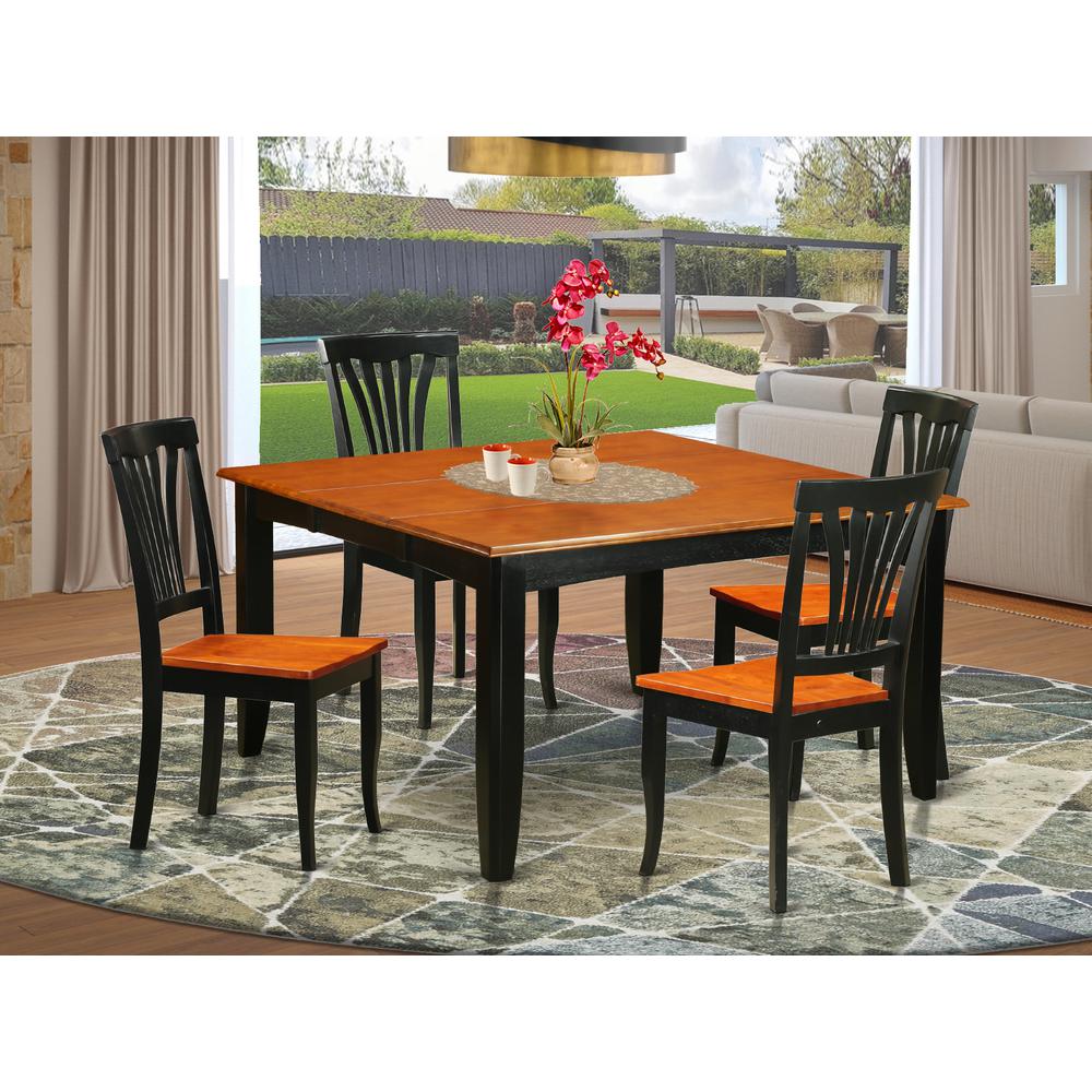 5PC  Dining  room  set-Dining  Table  and  4  Wooden  Dining  Chairs. Picture 4