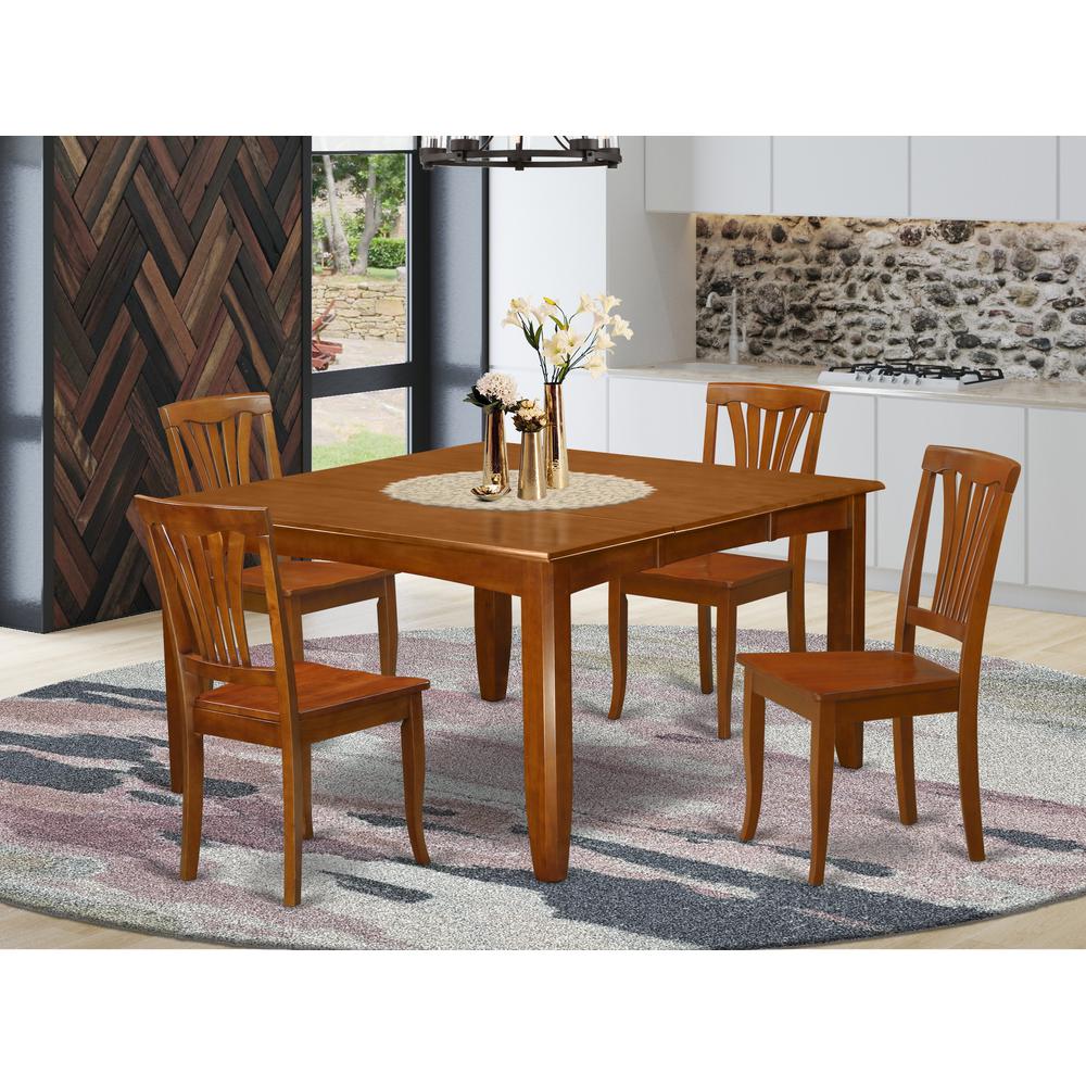 5  Pc  Dining  set-Dining  Table  with  Leaf  and  4  Dinette  Chairs.. Picture 4