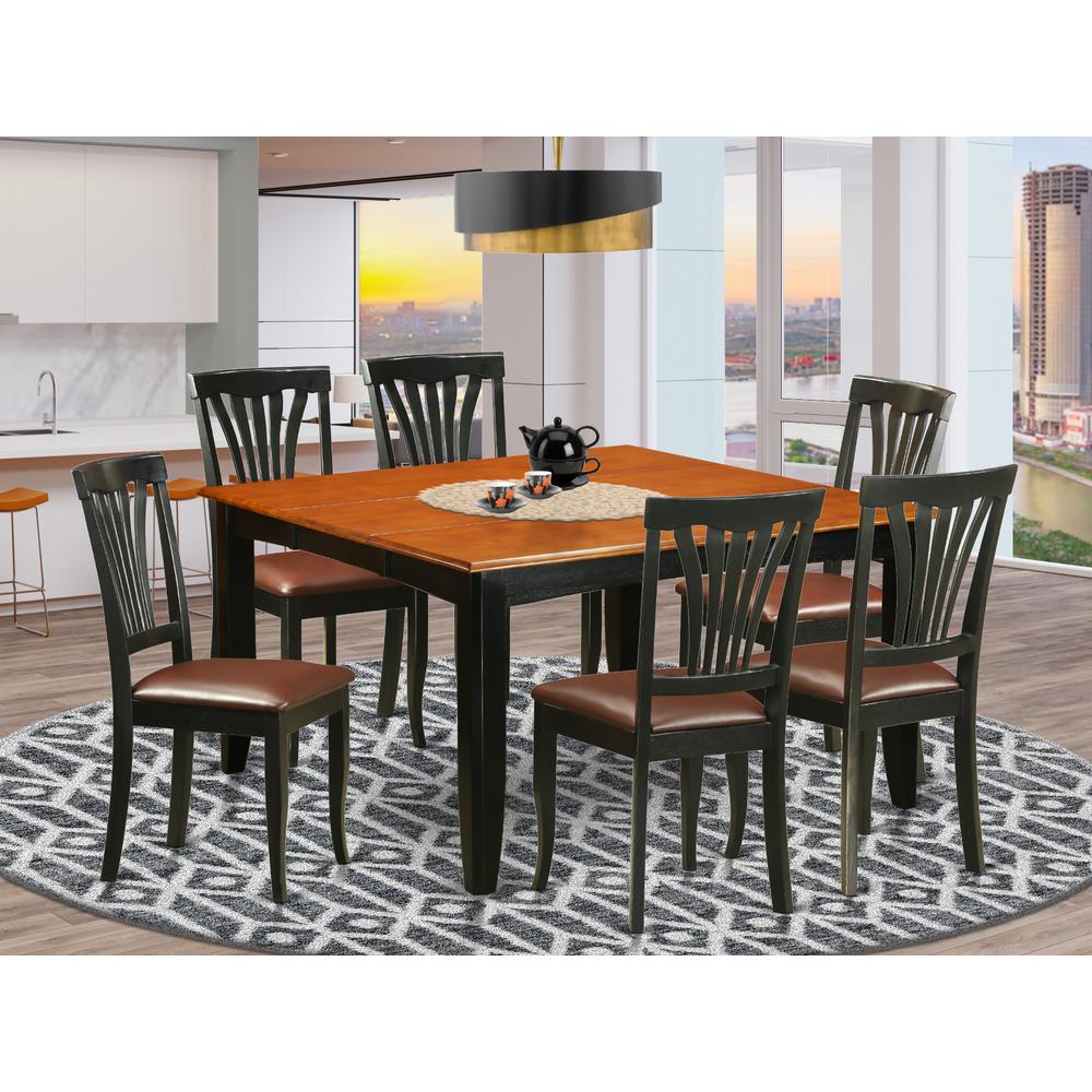 7  PC  Dining  room  set-Dining  Table  and  6  Wood  Dining  Chairs. Picture 4