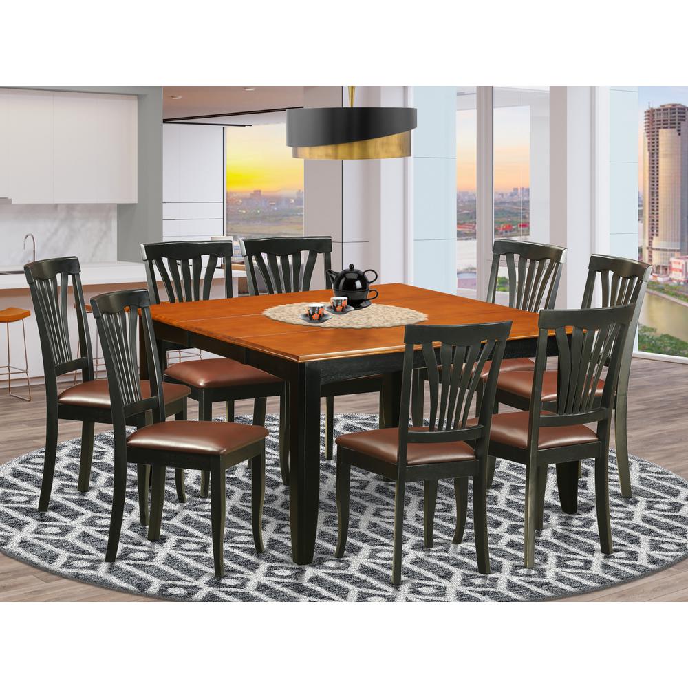 9  PC  Dining  room  set-Dining  Table  and  8  Wood  Dining  Chairs. Picture 4