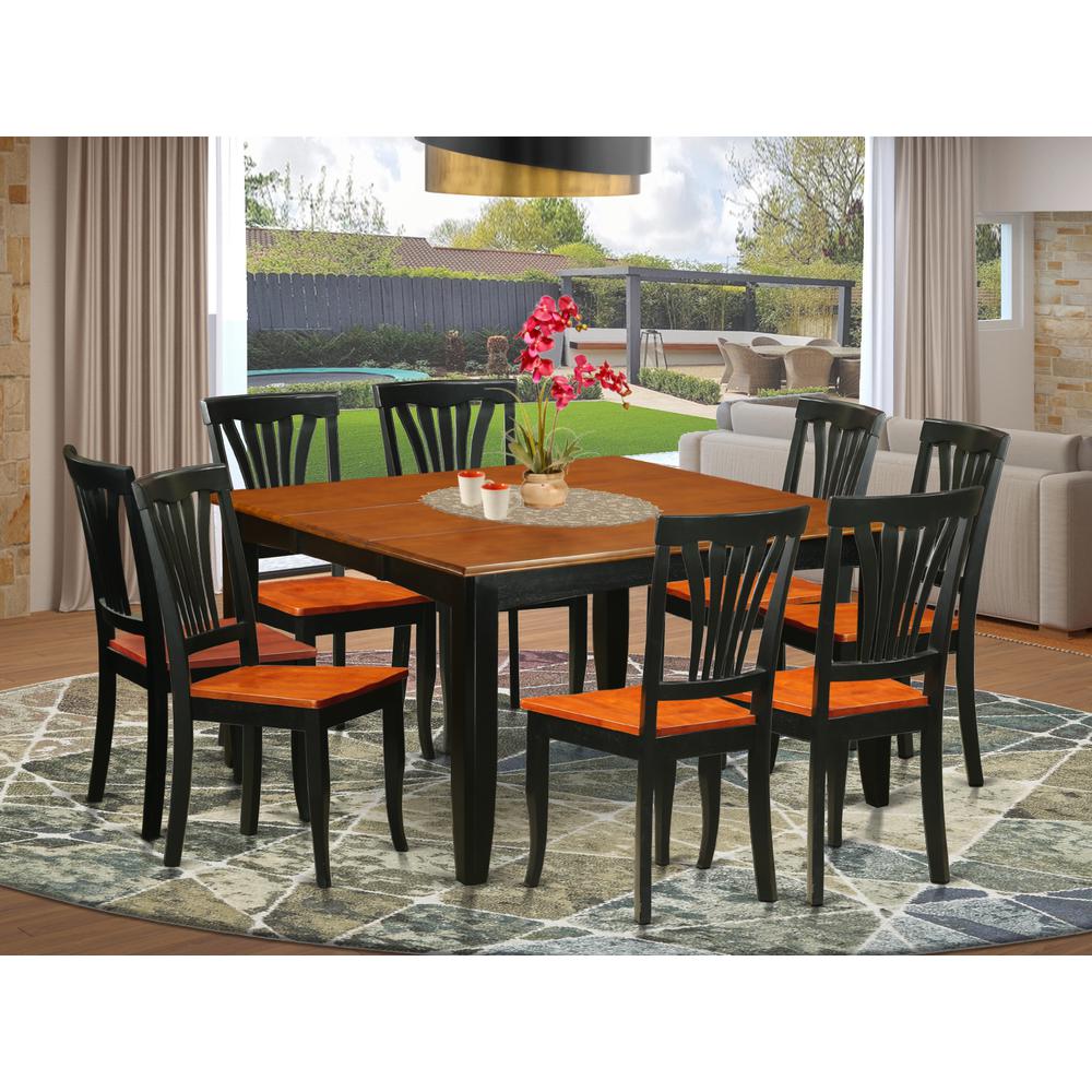 9  PC  Dining  room  set-Dining  Table  and  8  Wooden  Dining  Chairs. Picture 4