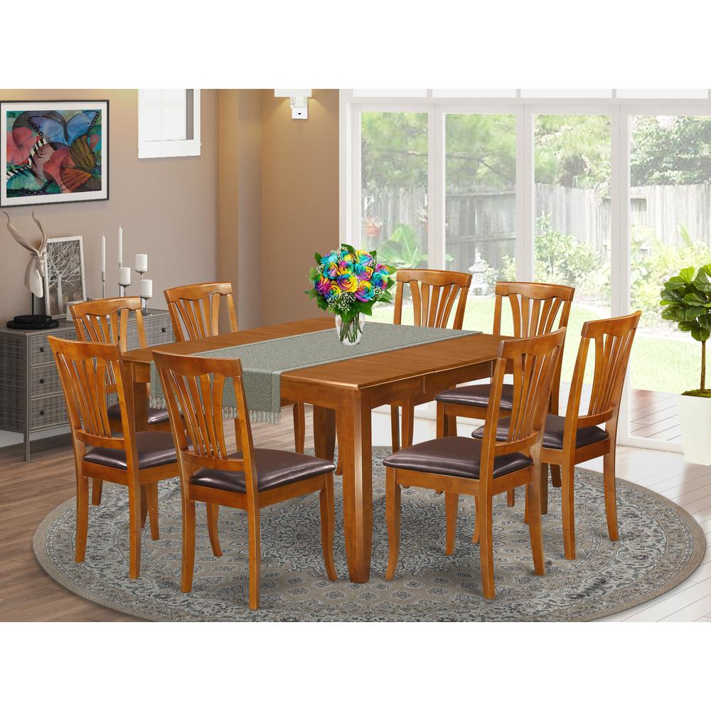 9  Pc  Dining  room  set-Table  with  Leaf  and  8  Dining  Chairs.. Picture 2