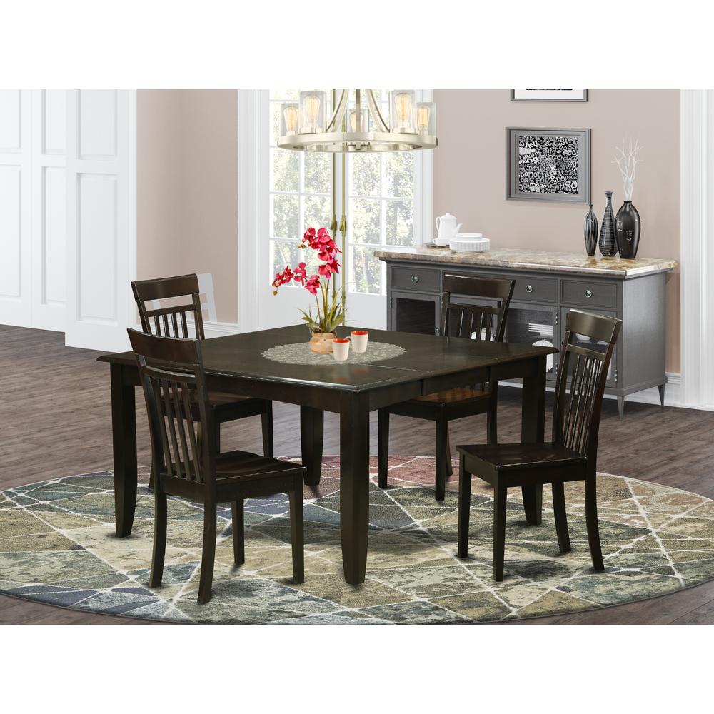 5  Pc  Dining  room  set-Dinette  Table  with  Leaf  and  4  dinette  Chairs.. Picture 4