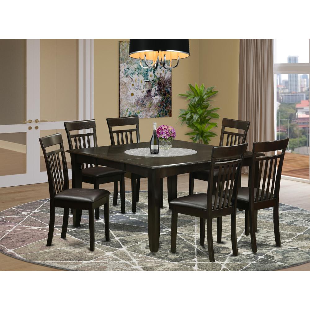 7  PC  Dining  room  set-Dinette  Table  with  Leaf  and  6  Dinette  Chairs.. Picture 4