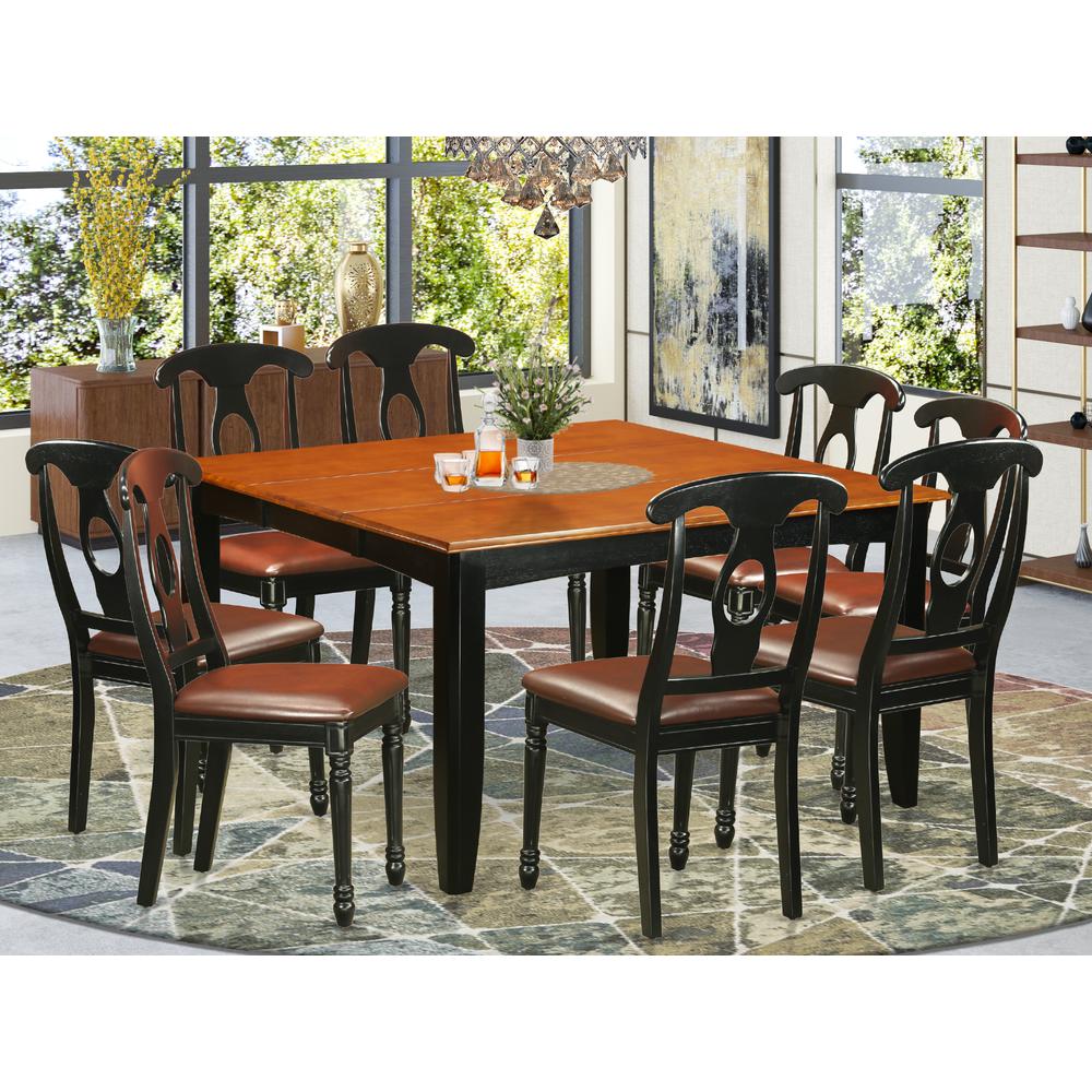 9  Pc  Dining  room  set-Dining  Table  and  8  Wood  Dining  Chairs. Picture 4