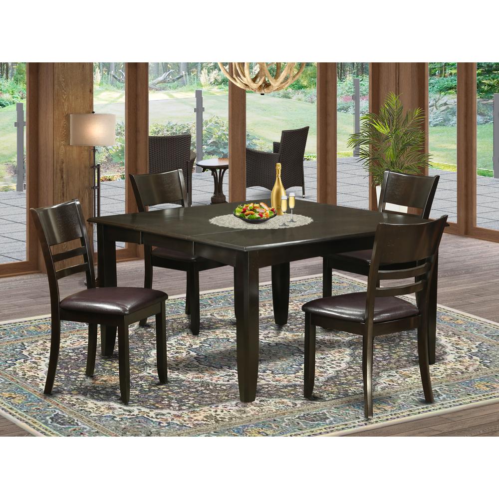 5  Pc  Dining  room  set-Dinette  Table  with  Leaf  and  4  Dinette  Chairs.. Picture 4