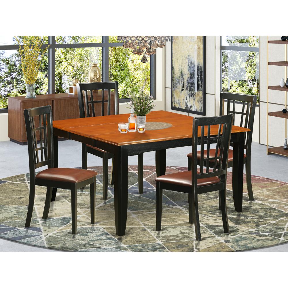 5  Pc  Dining  room  set-Dining  Table  and  4  Wooden  Dining  Chairs. Picture 4