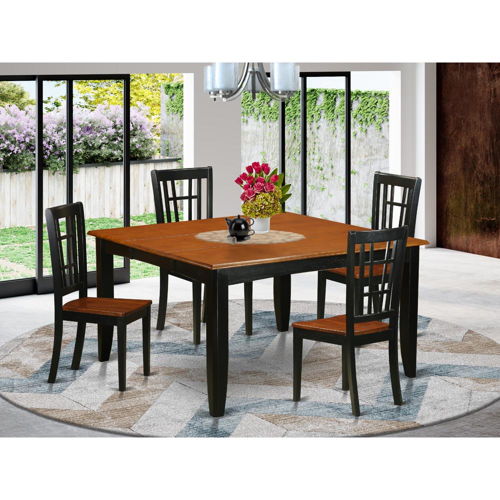 5  PC  Dining  room  set-Dining  Table  and  4  Wooden  Dining  Chairs. Picture 4