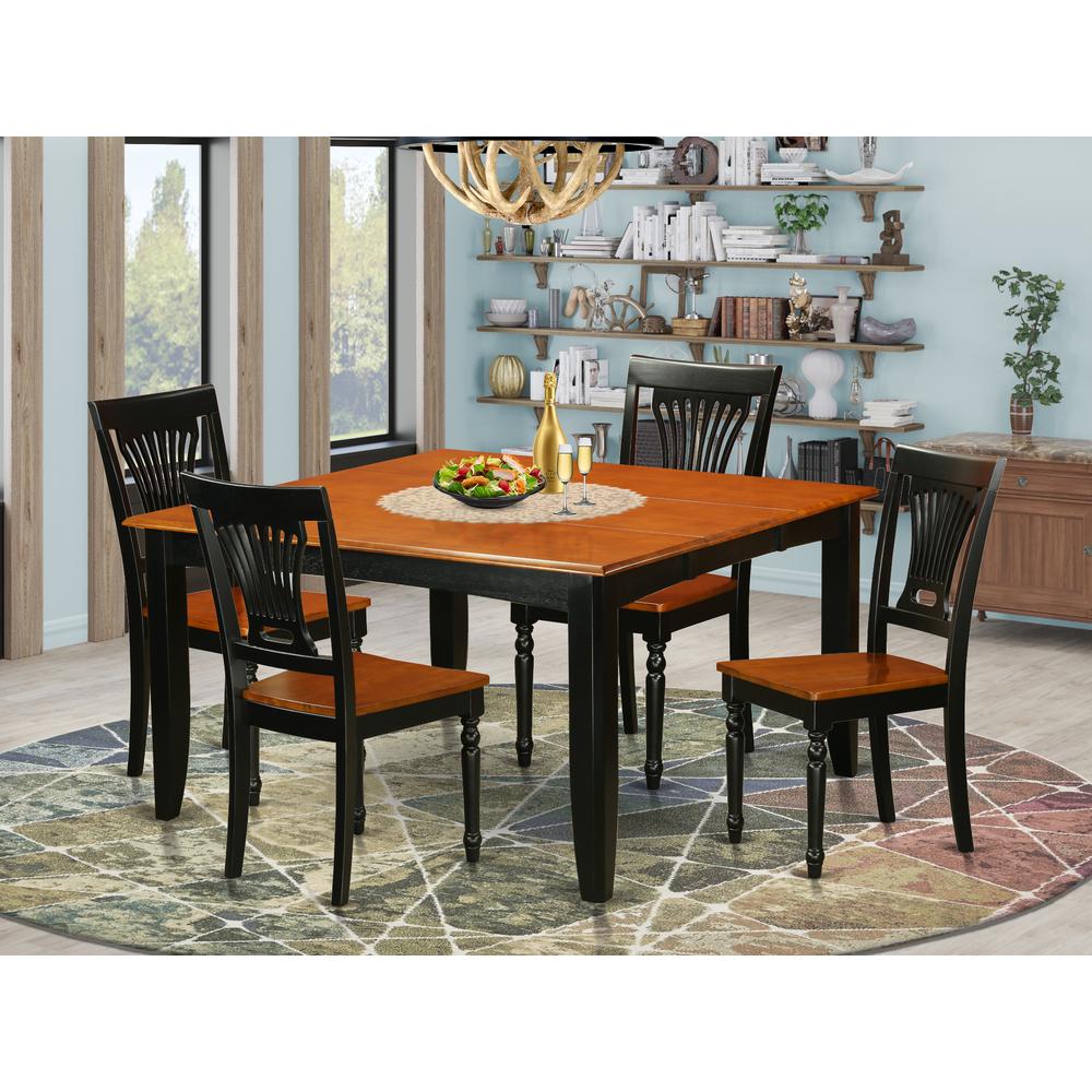5  Pc  Dining  room  set-Dining  Table  and  4  Wood  Dining  Chairs. Picture 4