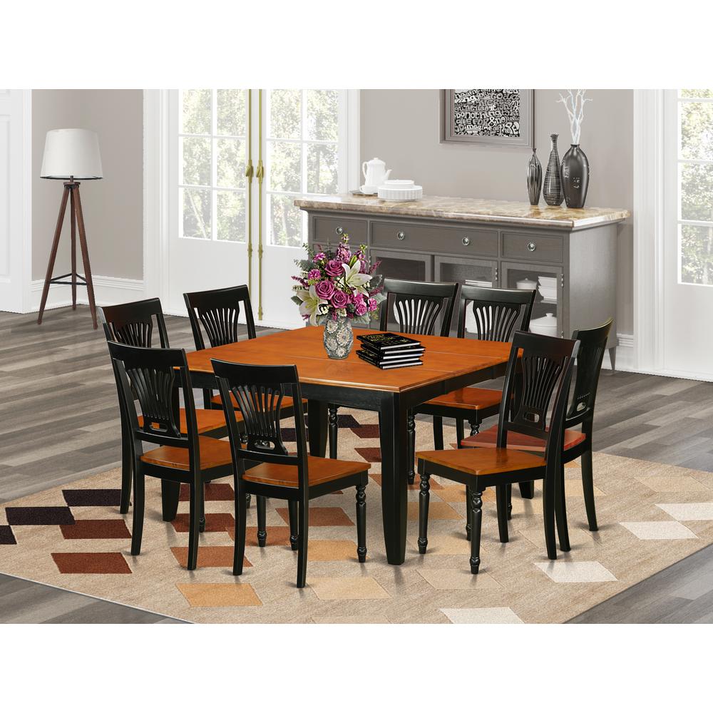 9  Pc  Dining  room  set-Dining  Table  and  8  Wooden  Dining  Chairs. Picture 4