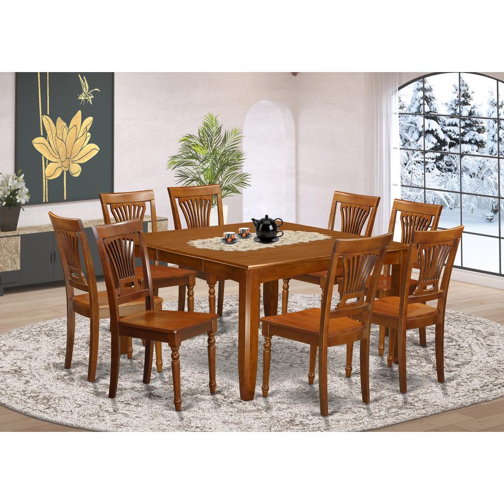 9  Pc  Formal  Dining  set-Dining  Table  with  Leaf  and  8  Chairs.. Picture 4