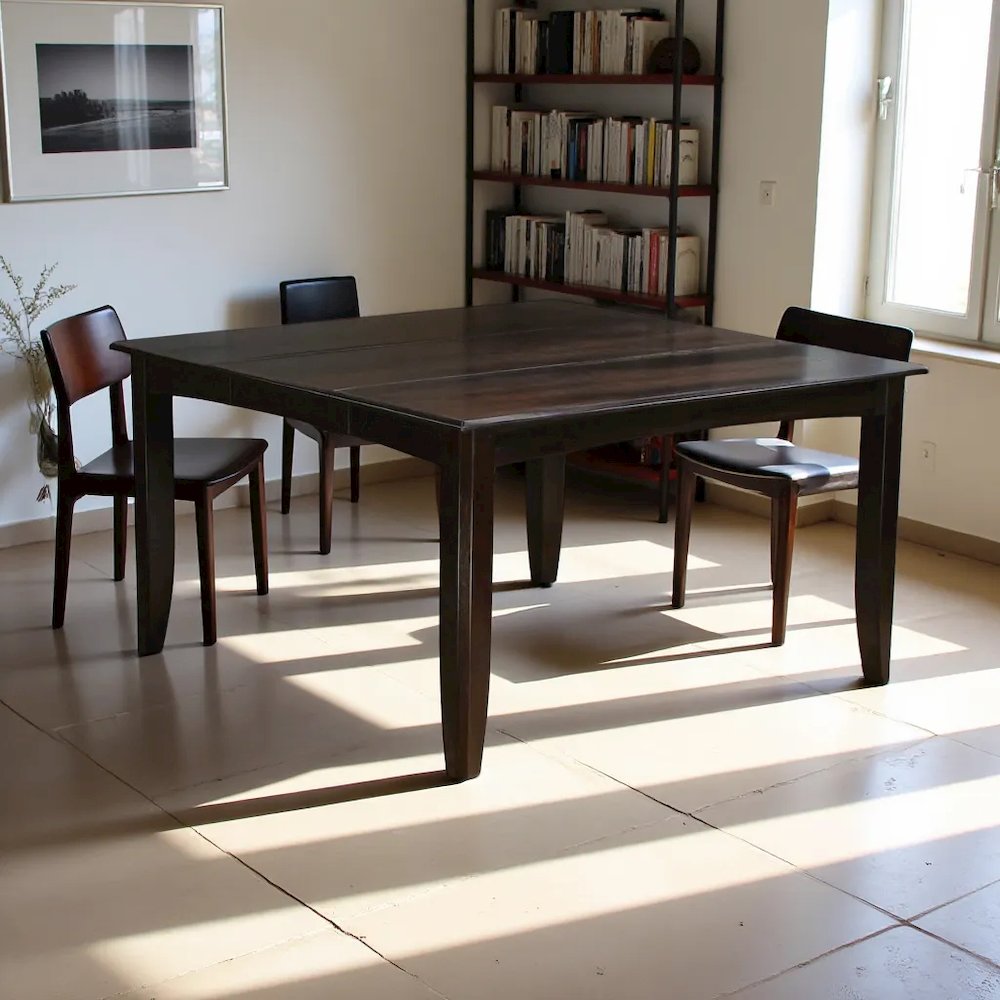 Elegant Expandable Dining Table – Solid Wood Round Dining Table for 6. Picture 3