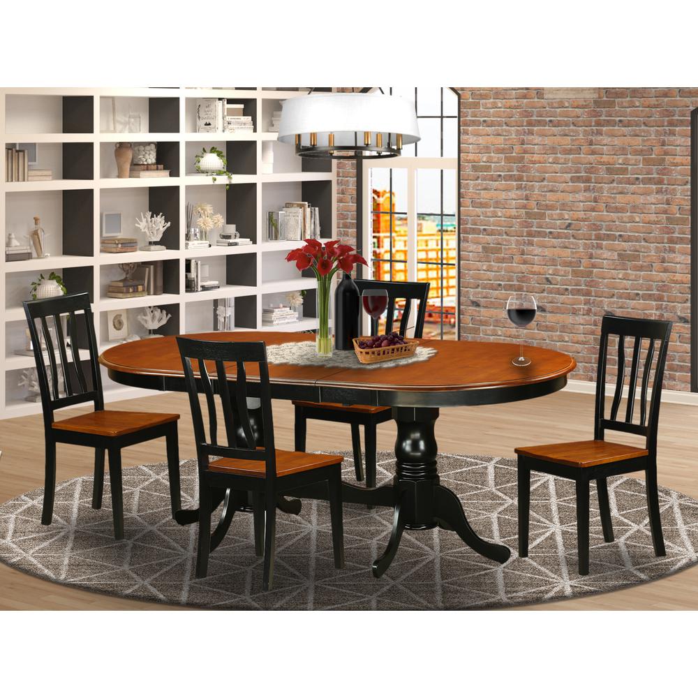5  Pc  Dining  room  set-Dining  Table  with  4  Wood  Dining  Chairs. Picture 4
