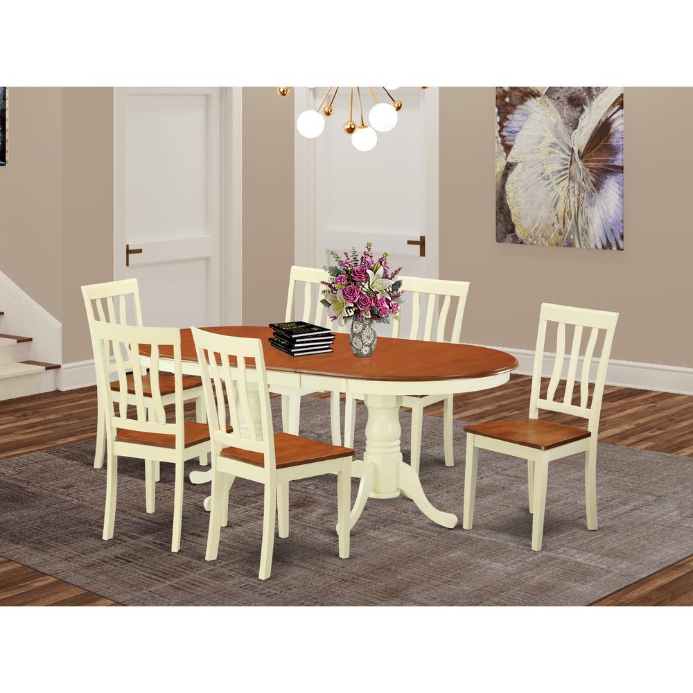 7  PC  Kitchen  dinette  set  -Small  Kitchen  Table  and  6  Dining  Chairs. Picture 4