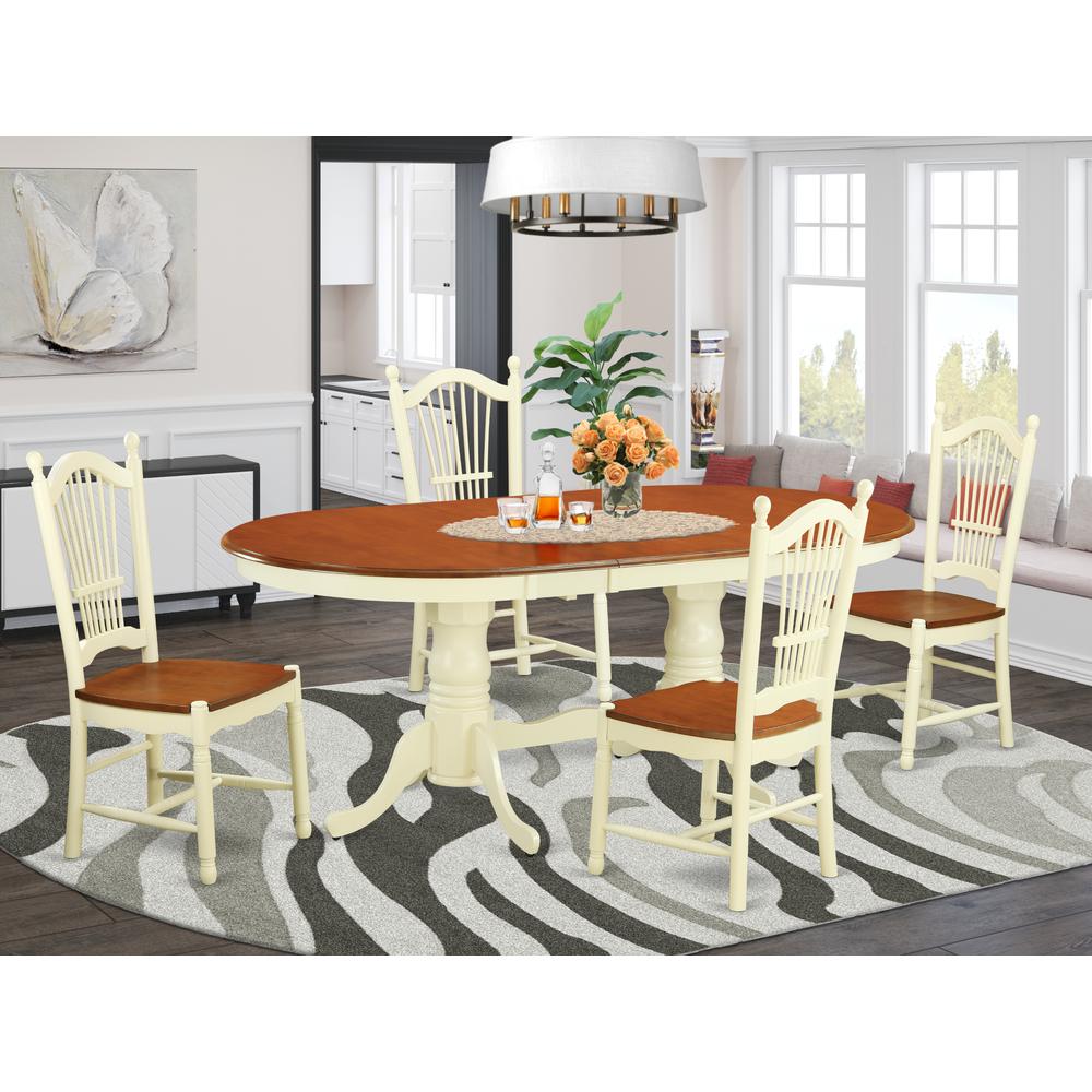 5  Pc  Table  and  Chairs  set  -Kitchen  dinette  Table  and  4  Dining  Chairs. Picture 4