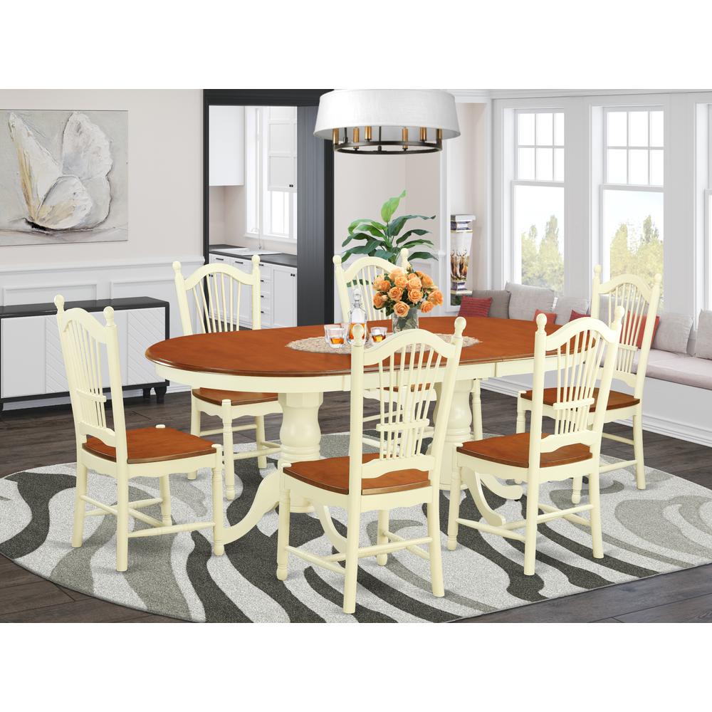 7  Pc  Dining  room  set  for  6-Dining  Table  and  6  Kitchen  Chairs. Picture 4