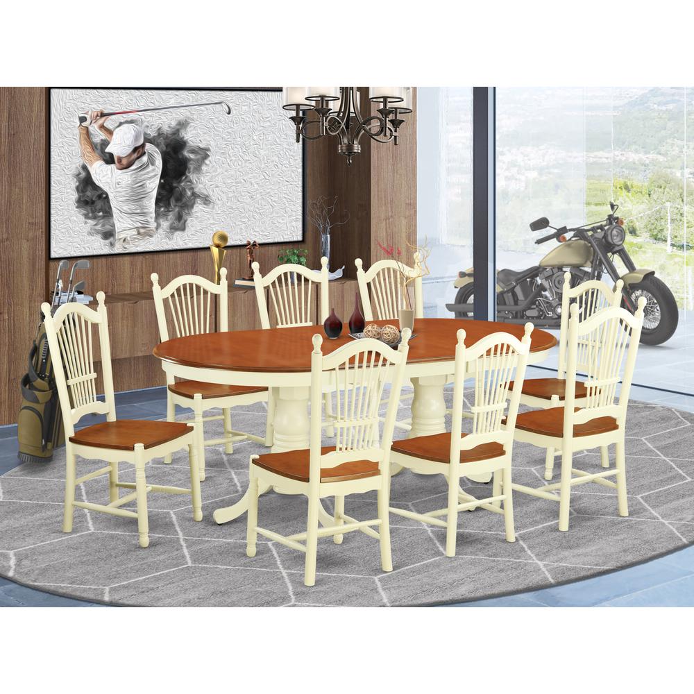 9  Pc  Dining  room  set  -Kitchen  dinette  Table  and  8  Dining  Chairs. Picture 4