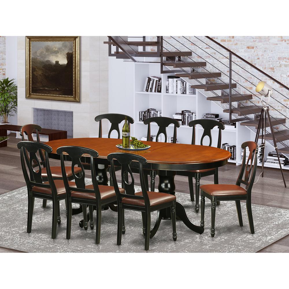 9  Pc  Dining  room  set-Dining  Table  with  8  Wooden  Dining  Chairs. Picture 2