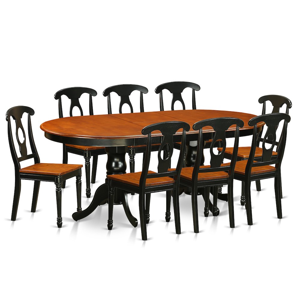 9  PC  Dining  room  set-Dining  Table  with  8  Wood  Dining  Chairs. Picture 1