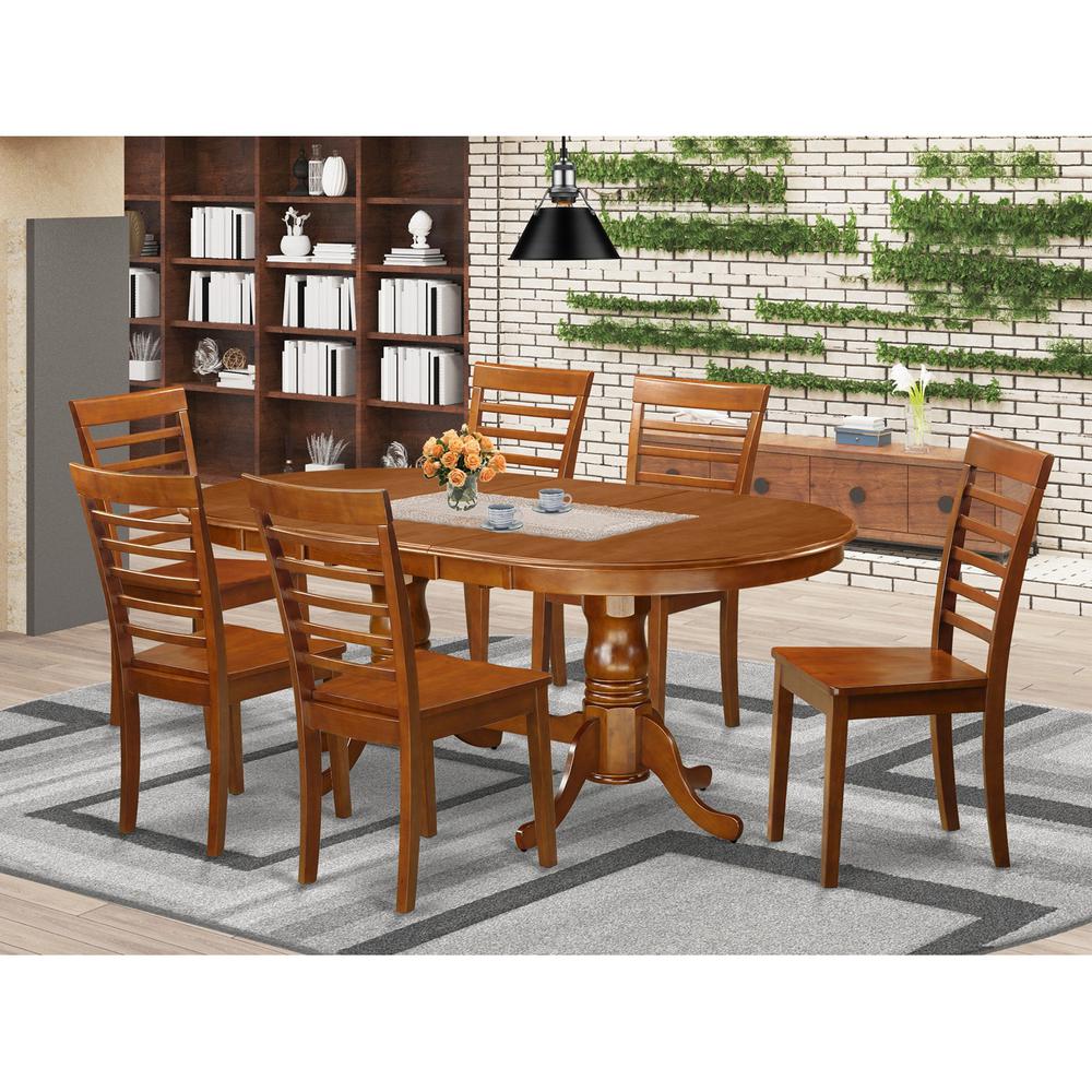 7  PC  Dining  room  set  for  6-Dining  Table  and  6  Kitchen  Dining  Chairs. Picture 1