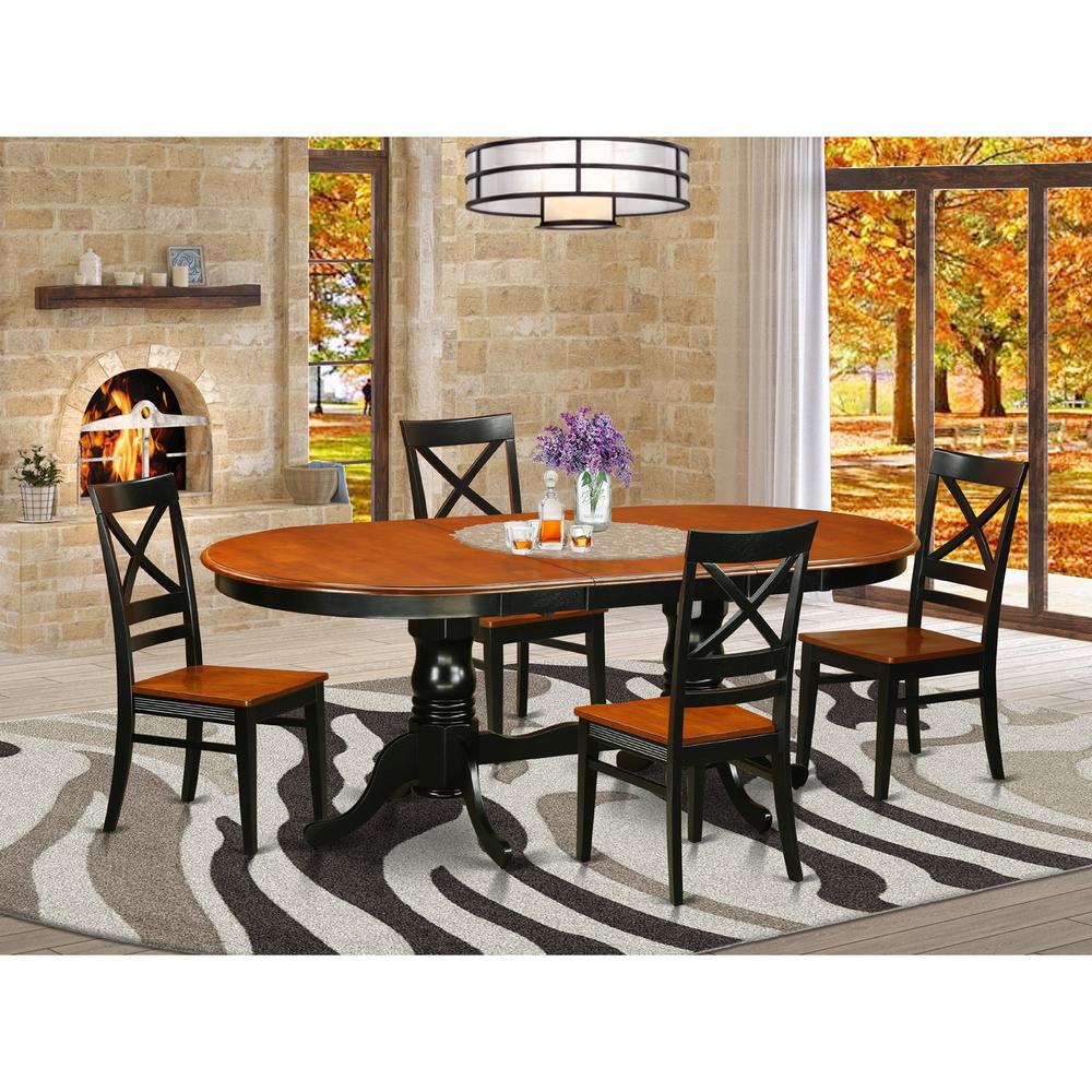 5  PC  Dining  room  set-Dining  Table  with  4  Wooden  Dining  Chairs. Picture 1