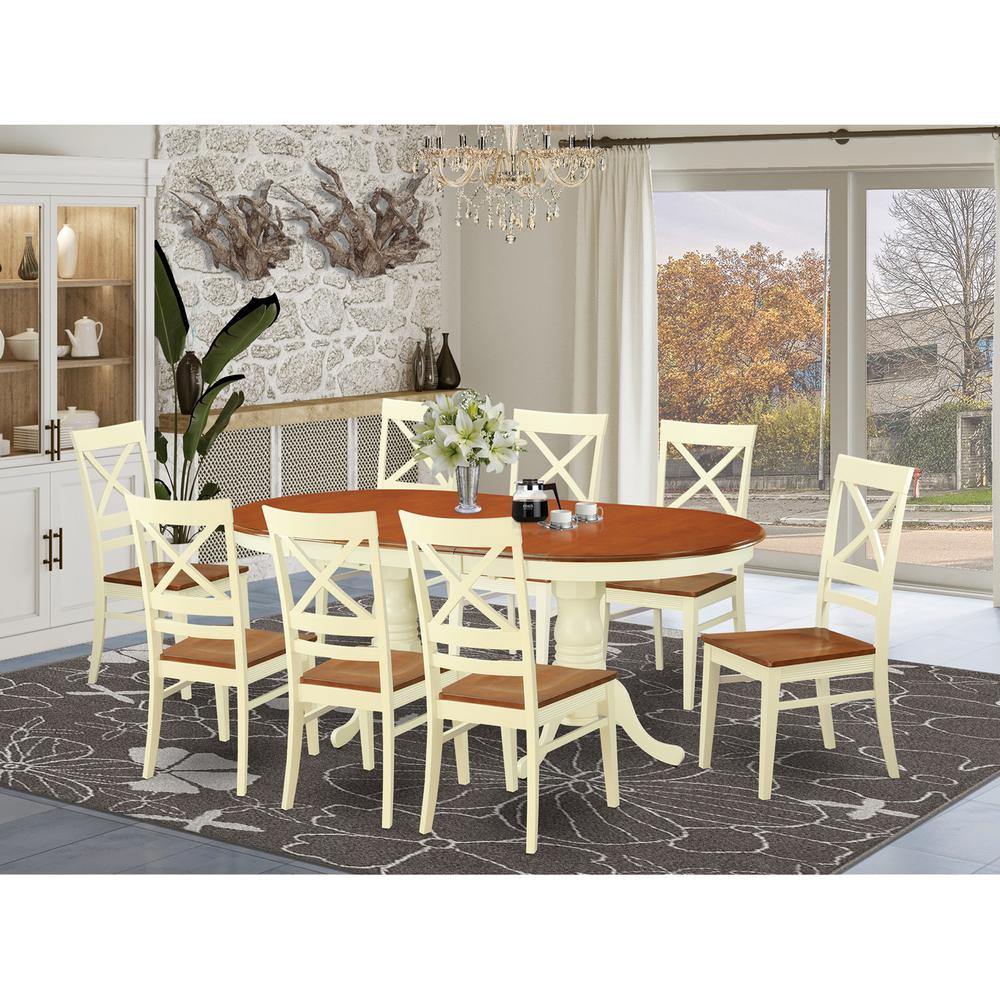 9  Pc  Dining  room  set  for  8-  Kitchen  dinette  Table  and  8  Dining  Chairs. Picture 2