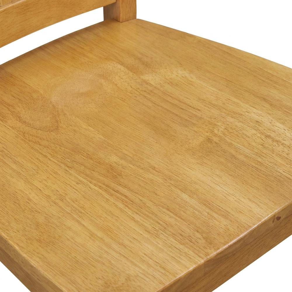 Oak Wood Dining Chair with Solid Wood Legs for Kitchen or Dining Room, Set of 2. Picture 7