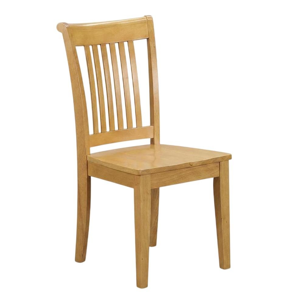 Oak Wood Dining Chair with Solid Wood Legs for Kitchen or Dining Room, Set of 2. Picture 5