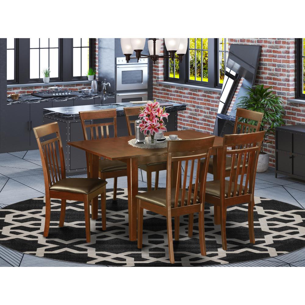 7  PC  small  Kitchen  Table  set  -  small  Kitchen  Table  with  6  Kitchen  Dining  Chairs. Picture 4