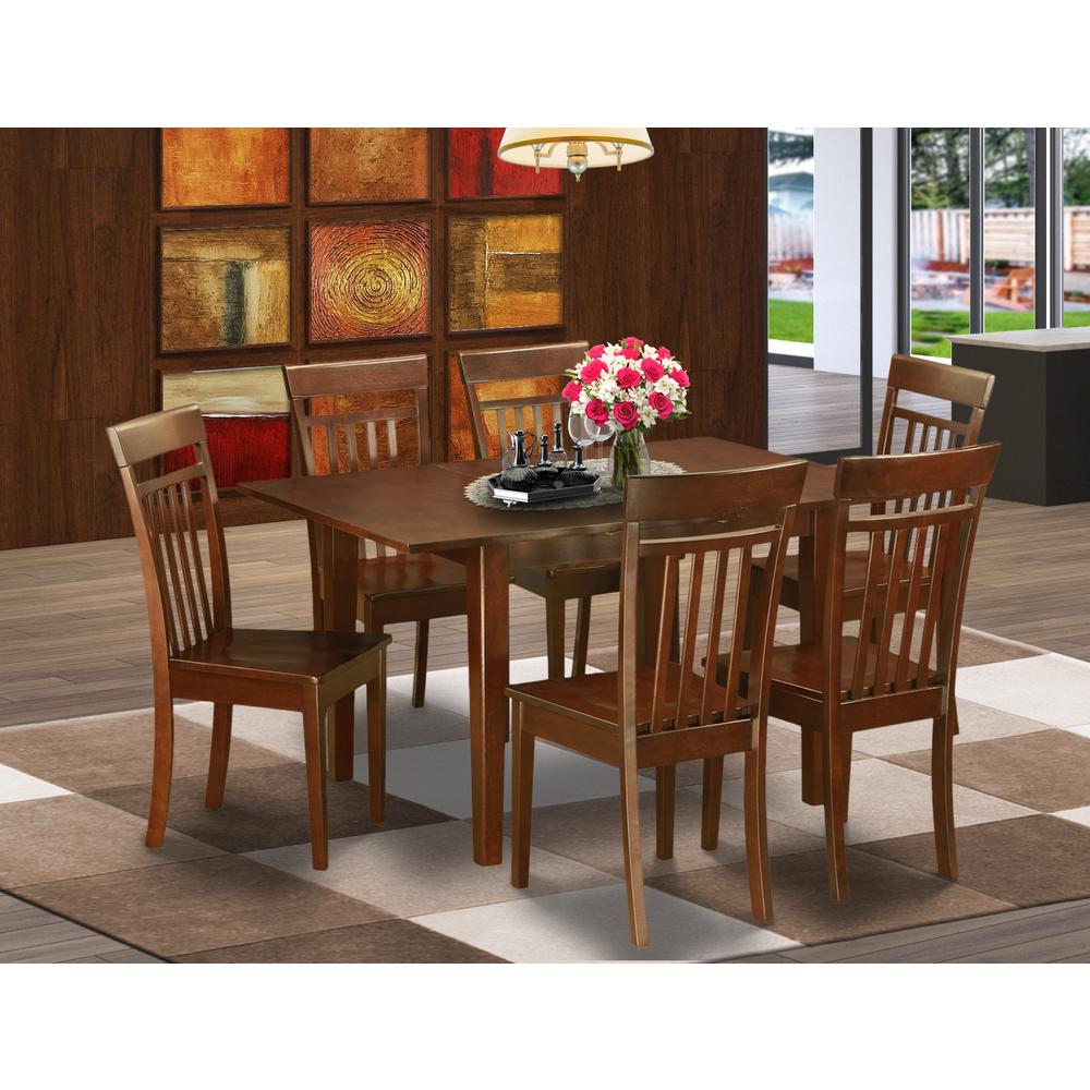 7  Pc  dinette  set  for  small  spaces  -  dinette  Table  with  6  Dining  Chairs. Picture 4
