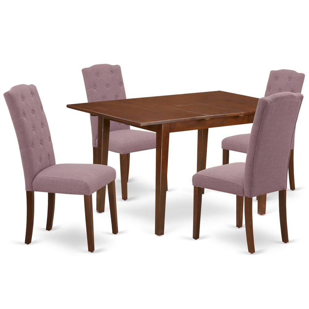 Dining Room Set Mahogany, PSCE5-MAH-10. Picture 1