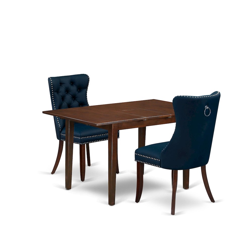 3 Piece Kitchen Table Set Consists of a Rectangle Dining Table. Picture 1