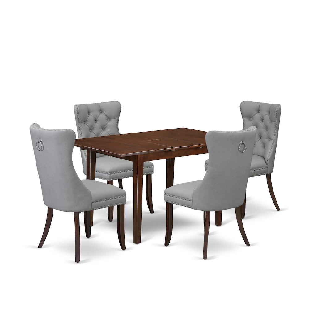 5 Piece Dining Table Set Consists of a Rectangle Wooden Table. Picture 1