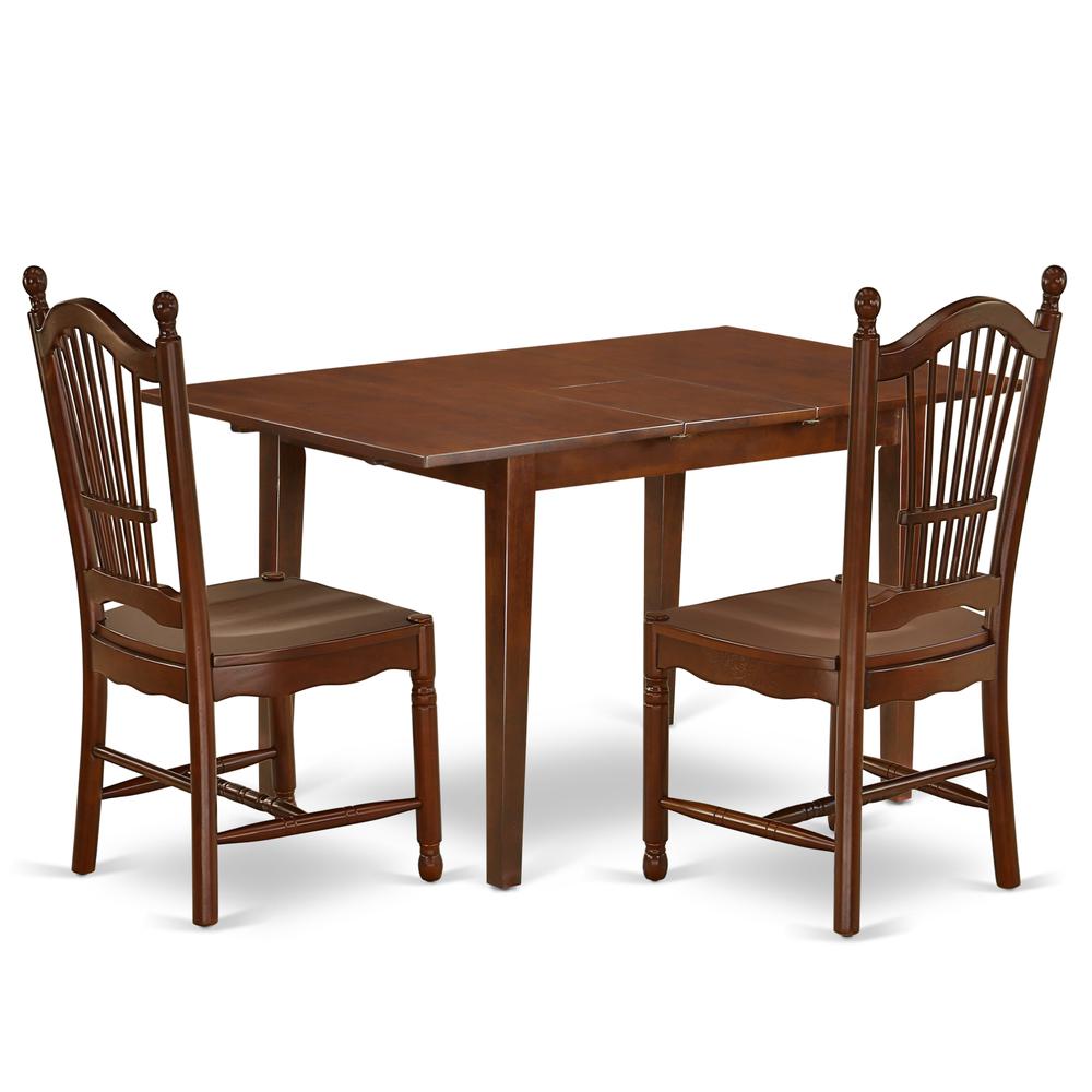 Dining Room Set Mahogany, PSDO3-MAH-W. Picture 1
