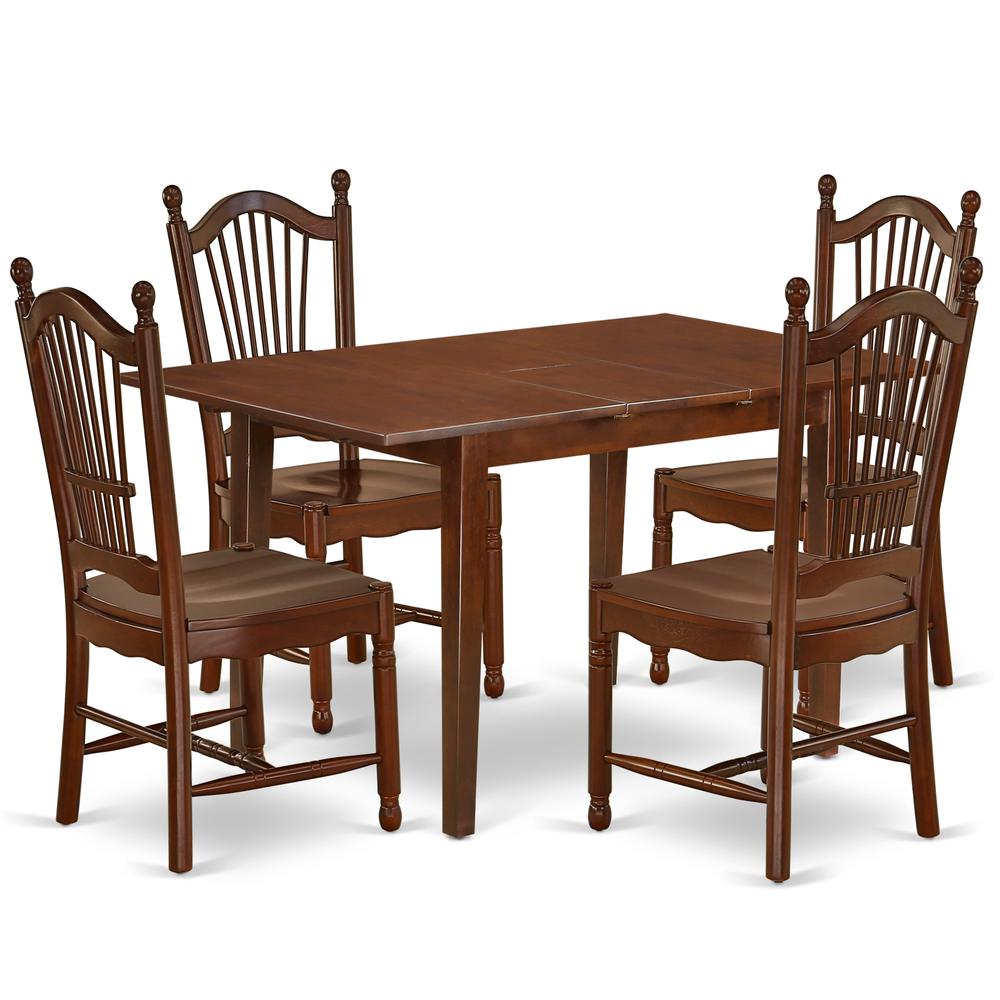 Dining Room Set Mahogany, PSDO5-MAH-W. Picture 1