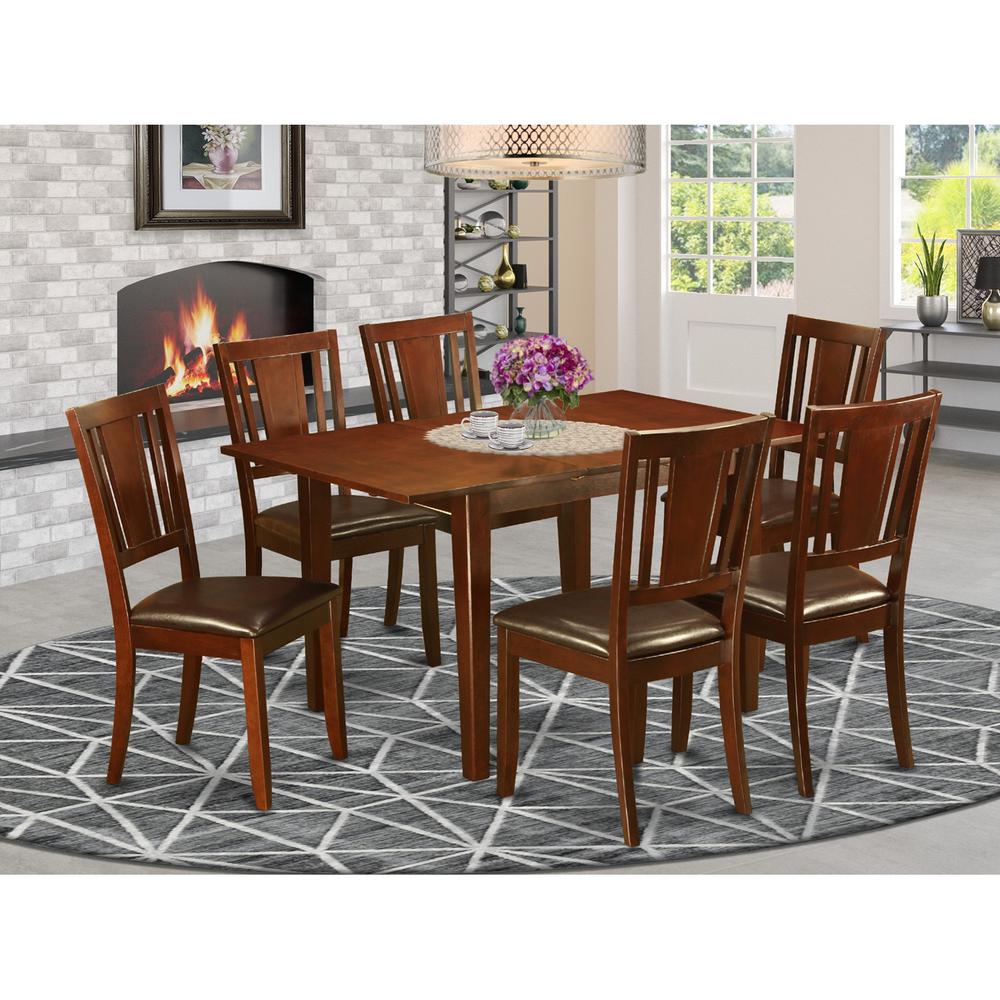 7  Pc  small  Kitchen  Table  set  -  dinette  Table  with  6  Dining  Chairs. Picture 2