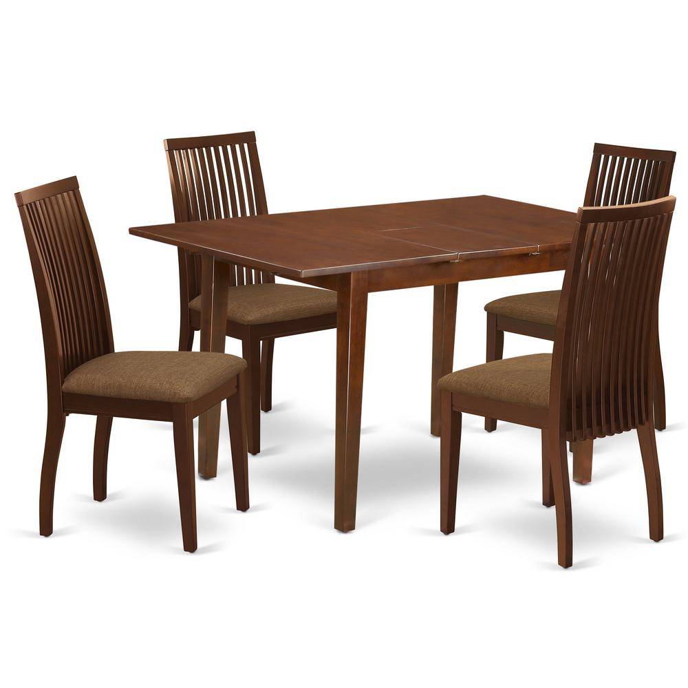 Dining Room Set Mahogany, PSIP5-MAH-C. Picture 1