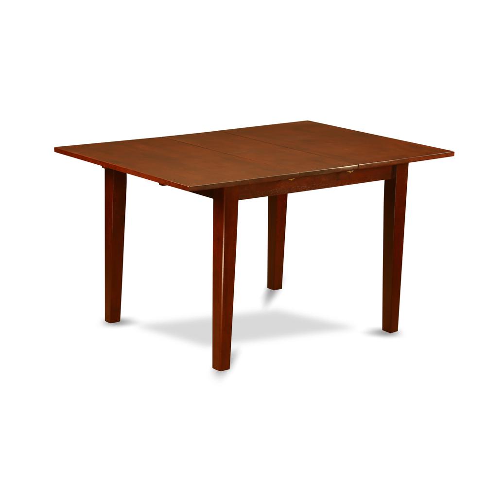 PSNO5C-MAH-C 5 PC Dining room set- Table with 2 Dining Table Chairs and 2 Benches. Picture 4