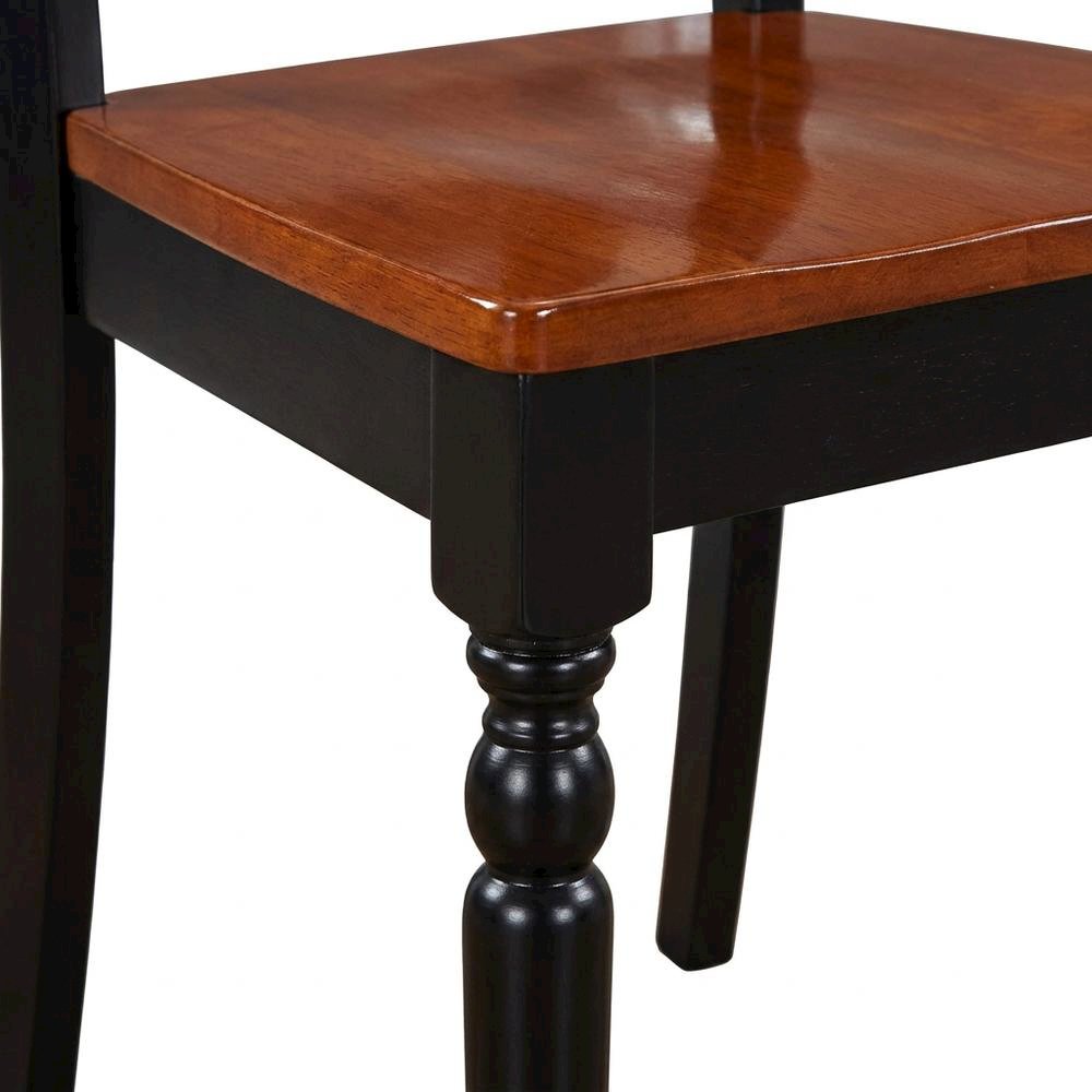 Plainville Solid Wood Kitchen Dining Chair with Traditional Style, Set of 2. Picture 8