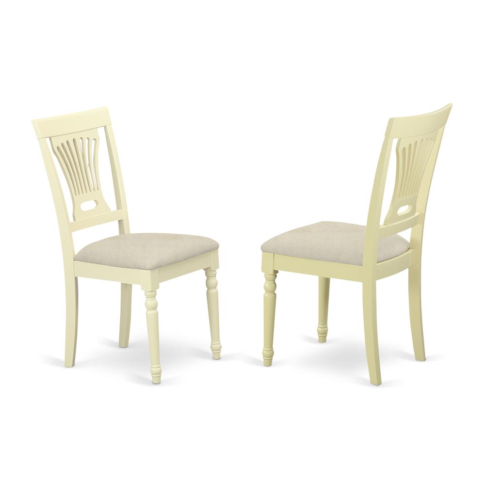 ANPL3-WHI-C 3 Pc Kitchen nook Dining set-round Table plus 2 Chairs for Dining room. Picture 4