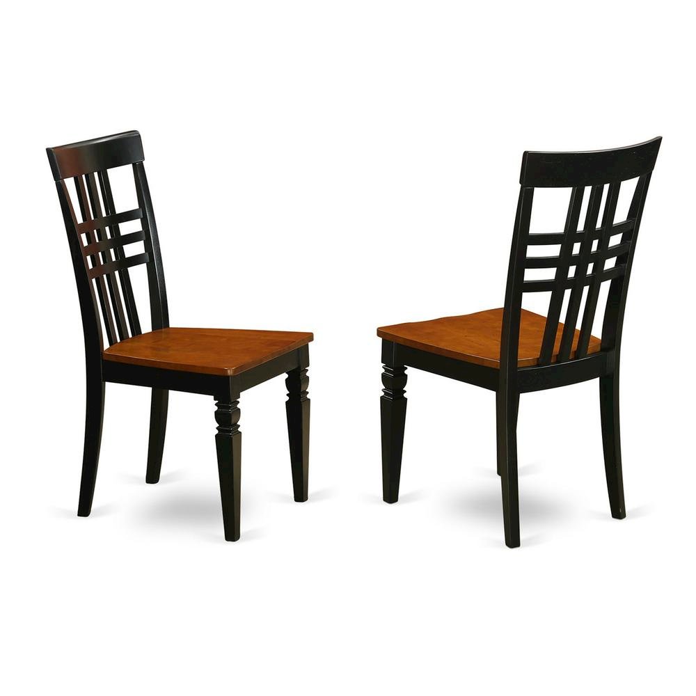 9  Pc  Table  and  chair  set  with  a  Table  and  8  Dining  Chairs  in  Black  and  Cherry. Picture 2