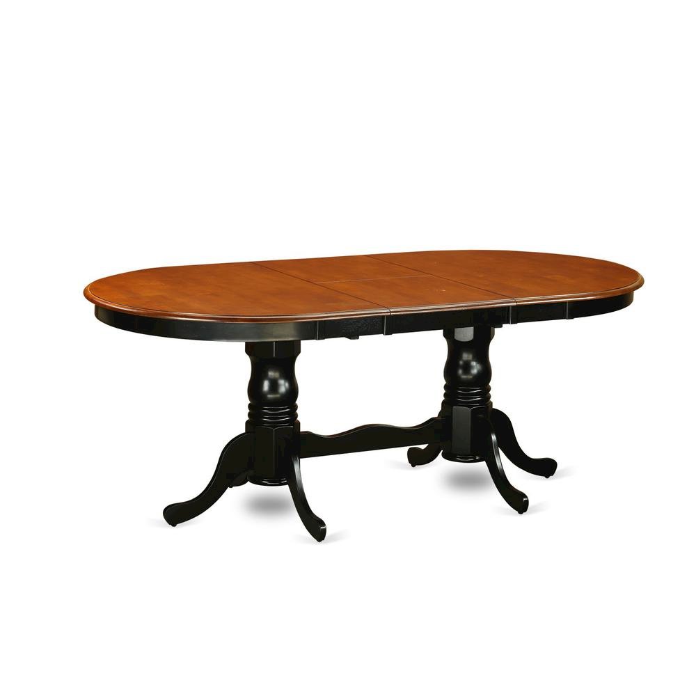 9  Pc  Table  and  chair  set  with  a  Table  and  8  Dining  Chairs  in  Black  and  Cherry. Picture 3