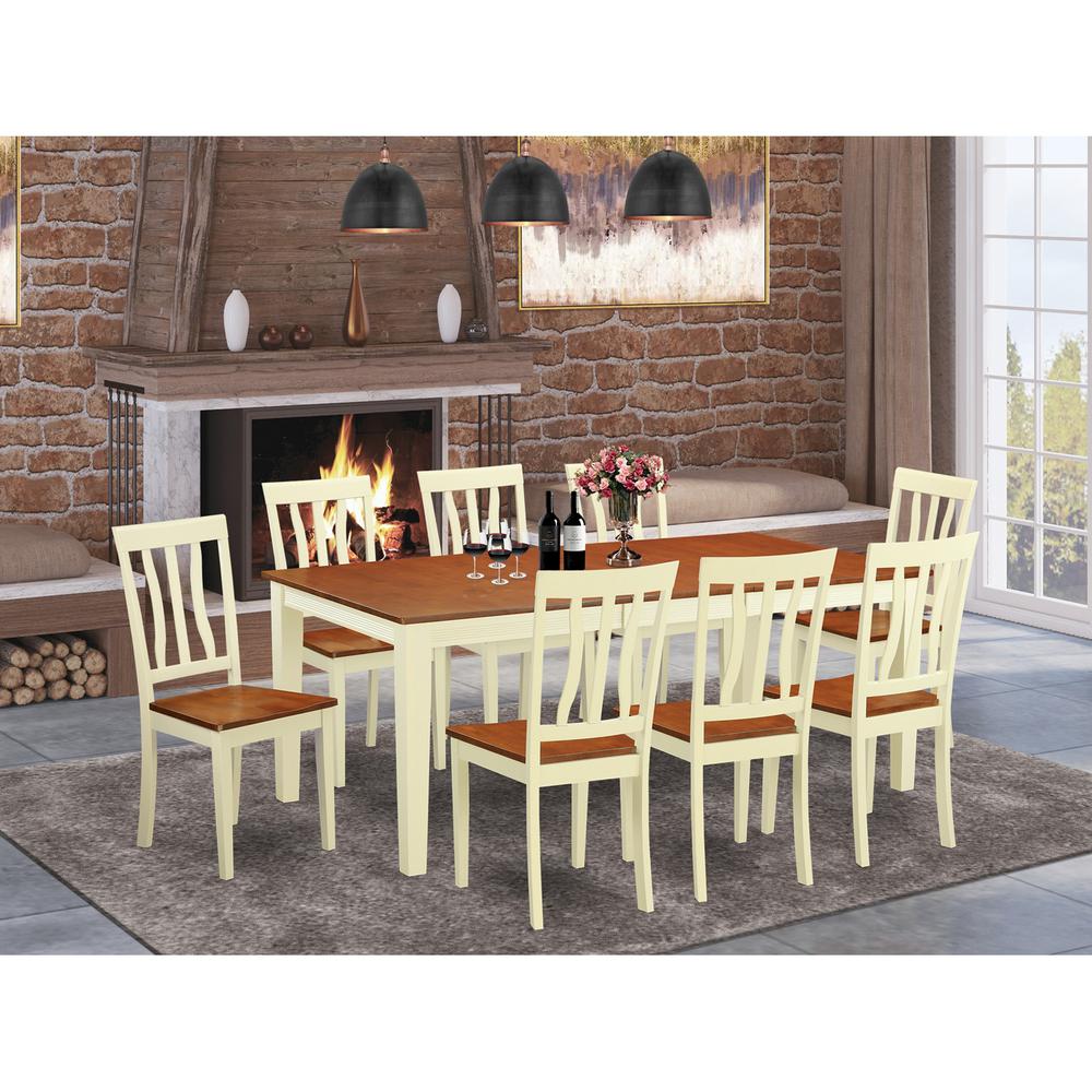 9  PC  Kitchen  nook  Dining  set  -Dining  Table  and  8  Dining  Chairs. Picture 2