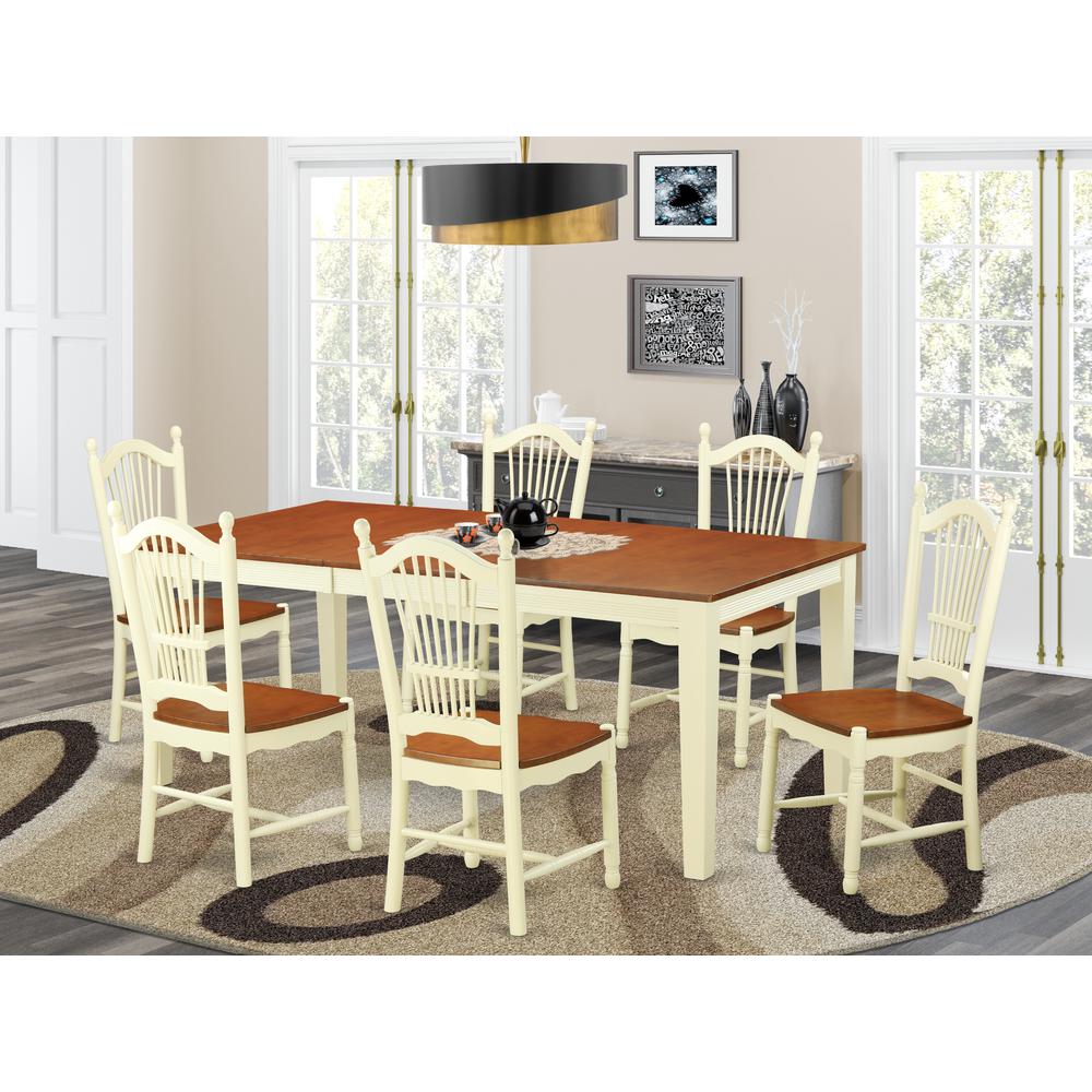 7  PcKitchen  Table  set  for  6-Small  Kitchen  Table  and  6  Kitchen  Chairs. Picture 4