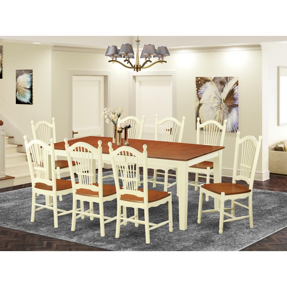 9  PcKitchen  dinette  set  -Dining  Table  and  8  Dining  Chairs. Picture 4