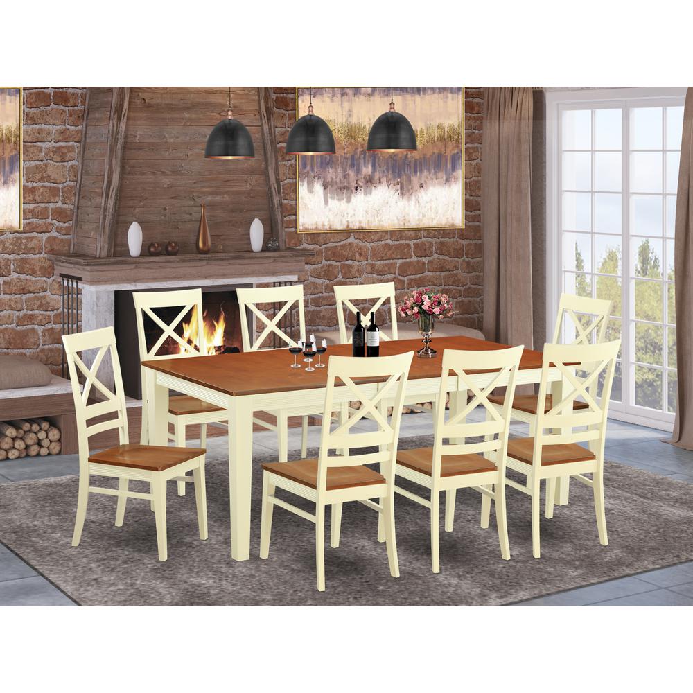 9  Pc  Dining  room  set-Table  and  8  Kitchen  Chairs. Picture 4