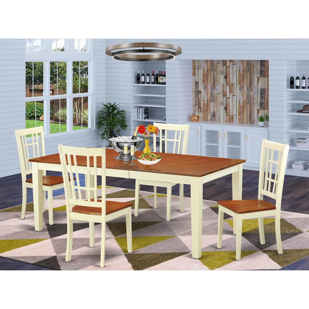 5  Pc  Dining  room  set  -  Kitchen  Table  and  4  Dining  Chairs. Picture 4