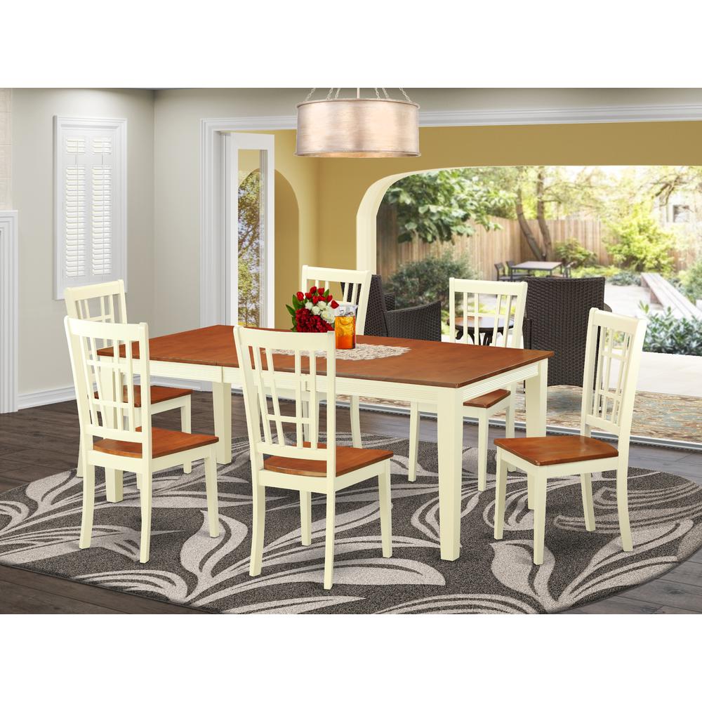 7  Pc  dinette  Table  set  for  6-Kitchen  Table  and  6  Kitchen  Dining  Chairs. Picture 4