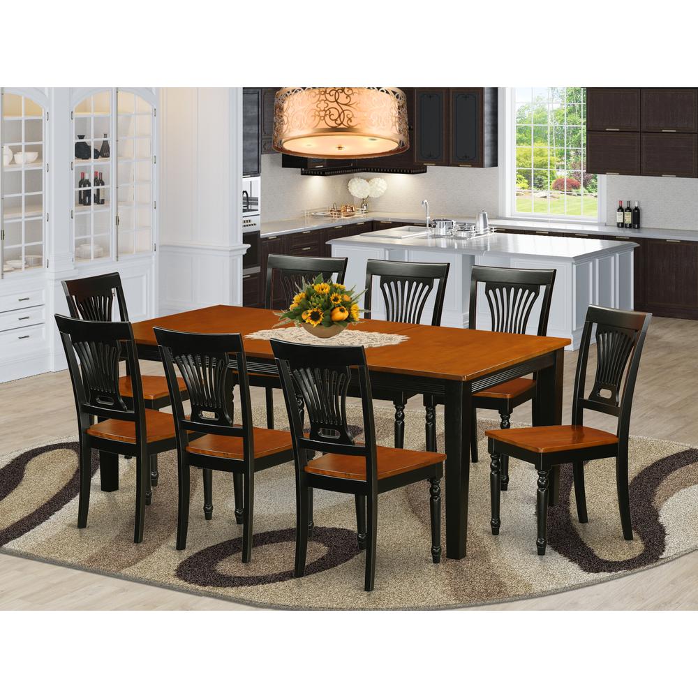 9  Pc  Dining  room  set-Dining  Table  and  8  Wood  Dining  Chairs. Picture 4