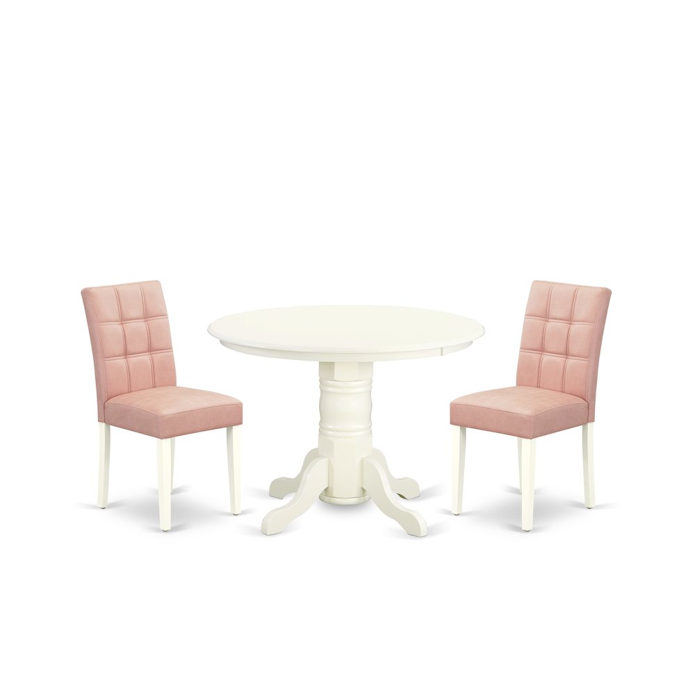 3 Piece Dinner Table Set contain A Mid-Century Dining Table. Picture 1